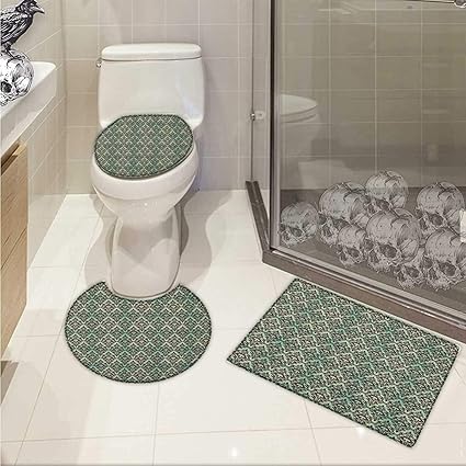 Mid Century Tapis De Bain Ensemble De Style Rétro Atomic