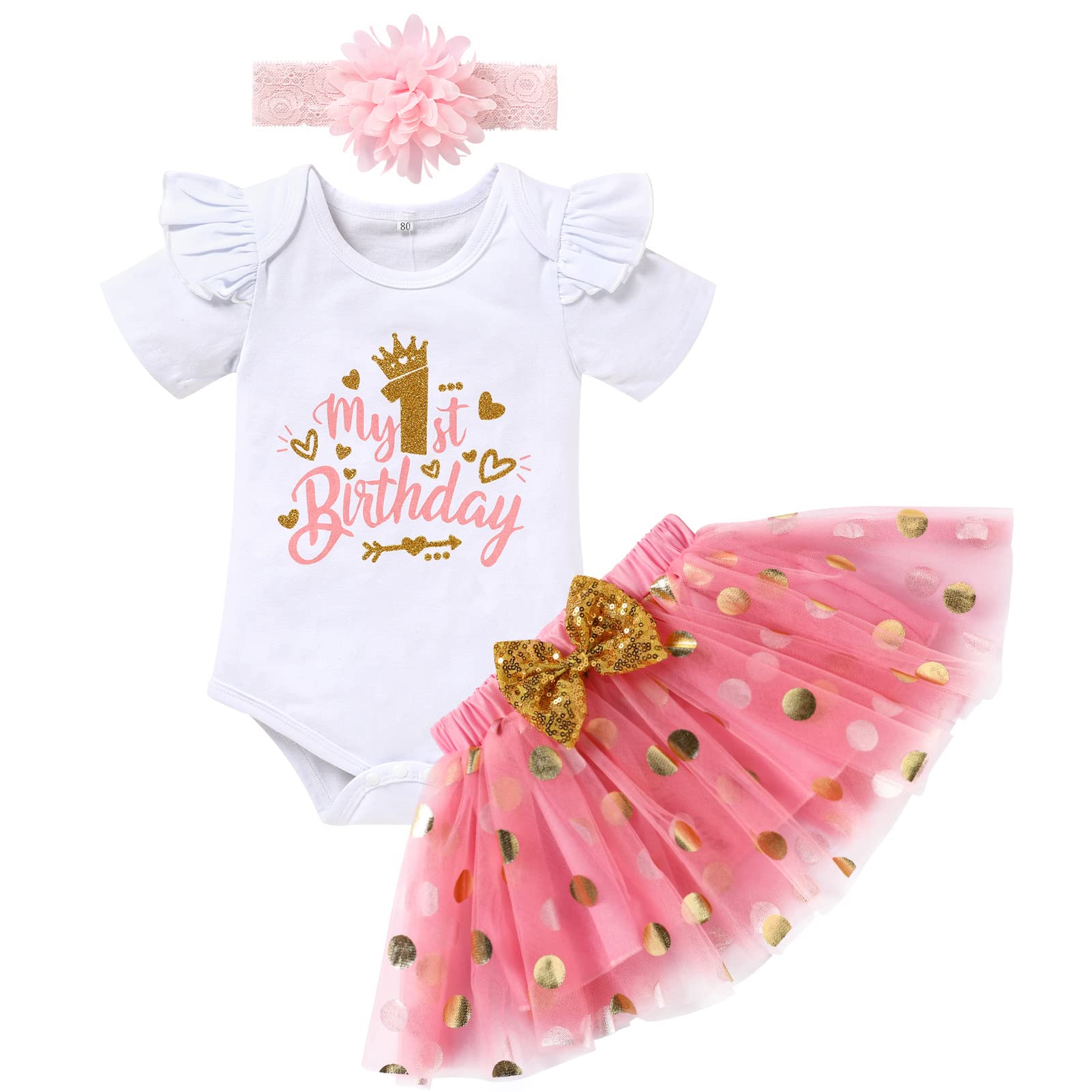 beautiful birthday dress for ladies Best Gift Ever Baby Tutu Outfit-Little Cuddle Boutique Headband/Tutu / 0-3 Months main image 0