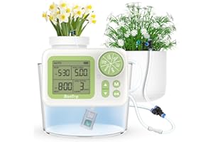 Upgraded Automatic Watering System for Indoor Plants - DIY Quick-Connect Kit with Stabilized Flow Emitters, 15 Potted Housepl