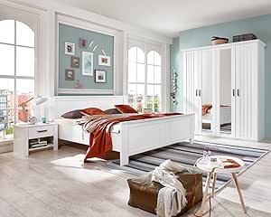 lifestyle4living Dormitorio, Dormitorio, Muebles, Juego Completo, Cama