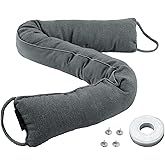 Hibate 1Pack 36inch Heavy Duty Door Draft Stopper for Bottom of Door, Under Door Draft Blocker (Glass Beads Filling)