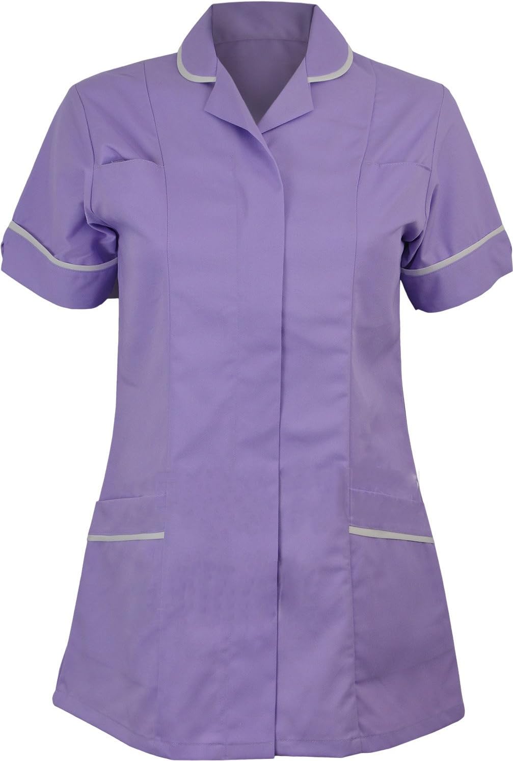 H M FASHION Womens Healthcare Tunic Round Collar Tunics Nurse Maid Dress Uniform -Size: 8 to 26 to Choose from