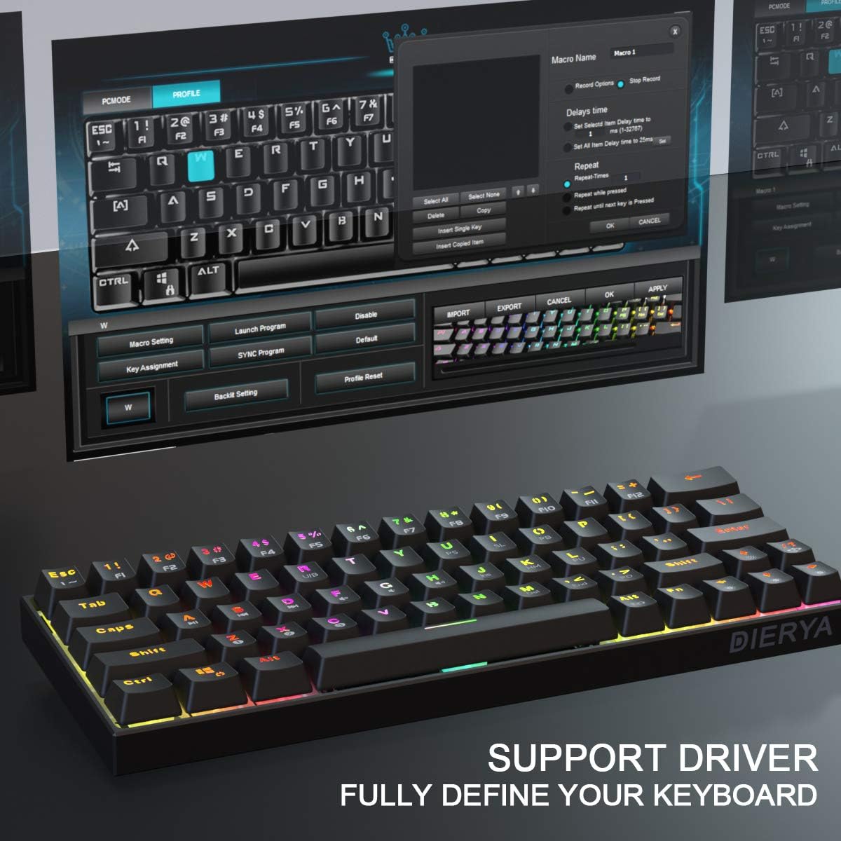 dierya 60 gaming keyboard