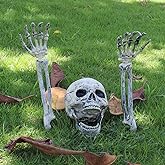 AISENO Realistic Skeleton Stakes Halloween Decorations for Lawn Stakes Garden Halloween Skeleton Decoration Outdoor