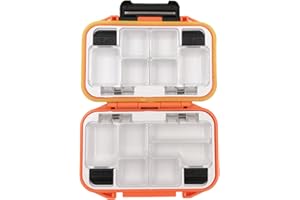 MILEPETUS Waterproof Fishing Lure Box Spoon Hooks Baits Storage Tackle Box Containers for Casting Fishing Fly Fishing,Large/Medium/Small Lure Case