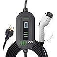 PRIMECOM Level 2 Electric Vehicle (EV) Charger (220V / 240Volt, 16Amp) Portable EVSE Smart Electric Car Charger, 30', 40', and 50 Feet Lengths (NEMA L6-30P, 40 Feet)