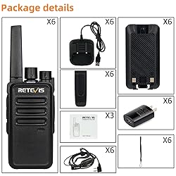 Retevis RT68 Two Way Radios with Earpiece, Heavy