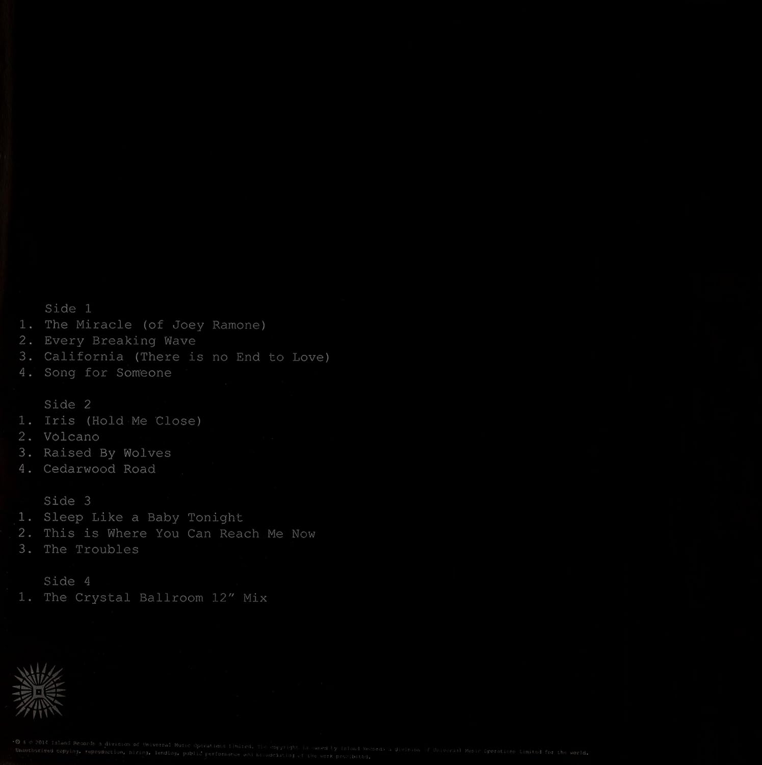 Songs Of Innocence White 2lp Vinyl Lp Amazon De Musik Read raised by wolves, u2 from the story lyrics of songs♫ by darknesslibra (little bluebird) with 46 reads. songs of innocence white 2lp vinyl lp