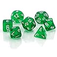 Chessex Polyhedral 7-Die Translucent Dice Set - Green