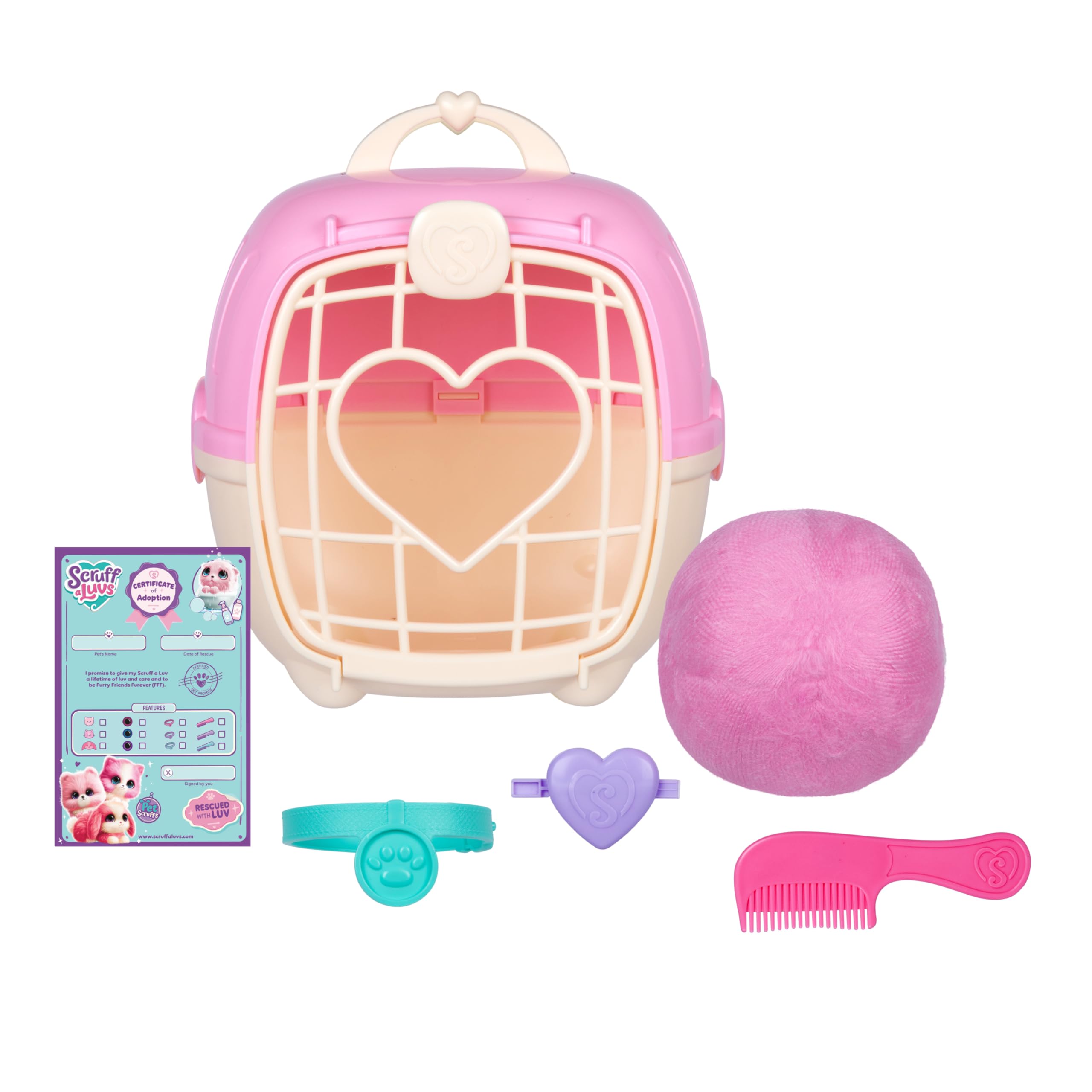 SCRUFFALUVS Pet Scruffs Pink - Mystery Plush Toy, 7.5