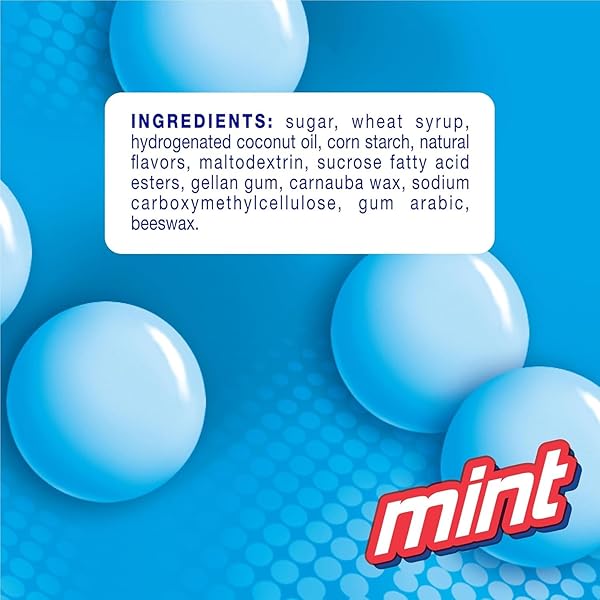 MENTOS CHEWY MINT CANDY ROLL, MINT CANDIES, 14 PIECES PER ROLL, 15 COUNT PARTY PACK