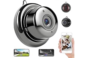 Upgraded Ultra-Invisible No-Plug Camera, 1080P WiFi Mini Hidden Camera with Two-Way Audio, 170° Wide Angle, Long Battery Life