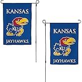 Desert Cactus University of Kansas UK Garden Flag – 19 x 12 inch Kansas Jayhawks Banner, For Outdoor Display and Events (Design G)