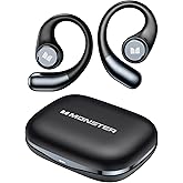 Monster Open Ear AC336 Headphones, Bluetooth 6.0 Wireless Earbuds with Stereo Sound, ENC Clear Call, 21H Playtime, Type-C Charging, Touch Control, IPX6 Waterproof Open Ear Earbuds for Sports Fitness