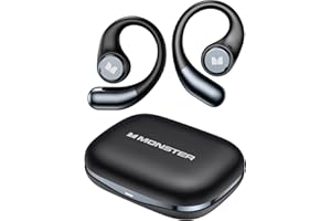 Monster Open Ear AC336 Headphones, Bluetooth 6.0 Wireless Earbuds with Stereo Sound, ENC Clear Call, 21H Playtime, Type-C Cha