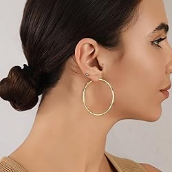 Large Gold Hoop Earrings for Women Big Gold Hoop