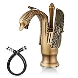 Cinwiny Swan Faucet Bathroom Sink Faucet Antique
