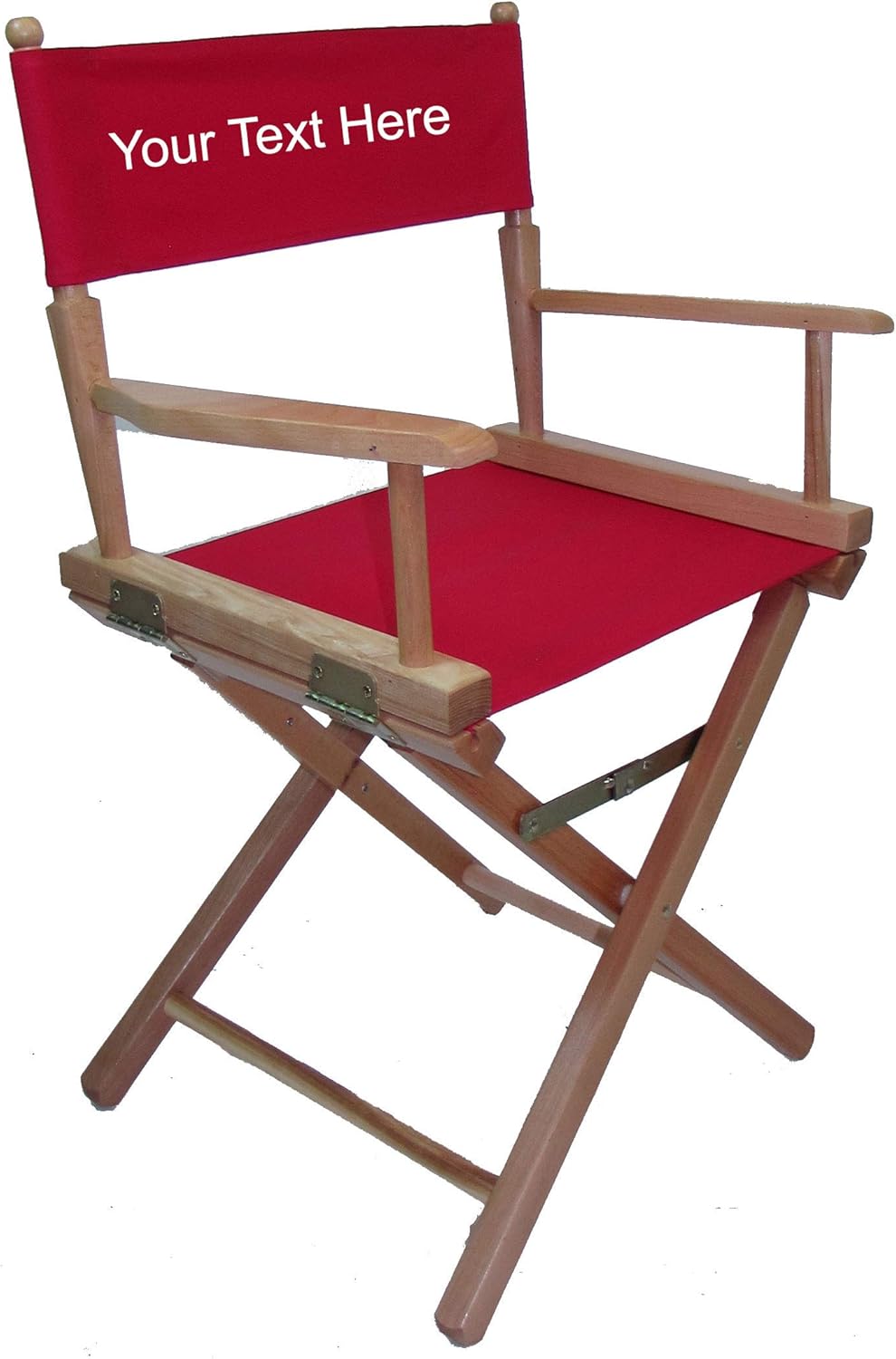 Amazoncom Personalized Embroidered Gold Medal Commercial 18 Table Height Natural Frame Directors Chair Red Kitchen Dining Amazoncom Personalized Embroidered Gold Medal Commercial 18 Table Height Natural Frame Directors Chair Red Kitchen Dining