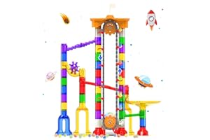 TITENMAOYI Motorized Marble Run - Marble Runs Stem Toys for Kids 4-8 8-12 - Construction Building Educational Space Toys 5-7 8-10 - Birthday for Boys and Girls