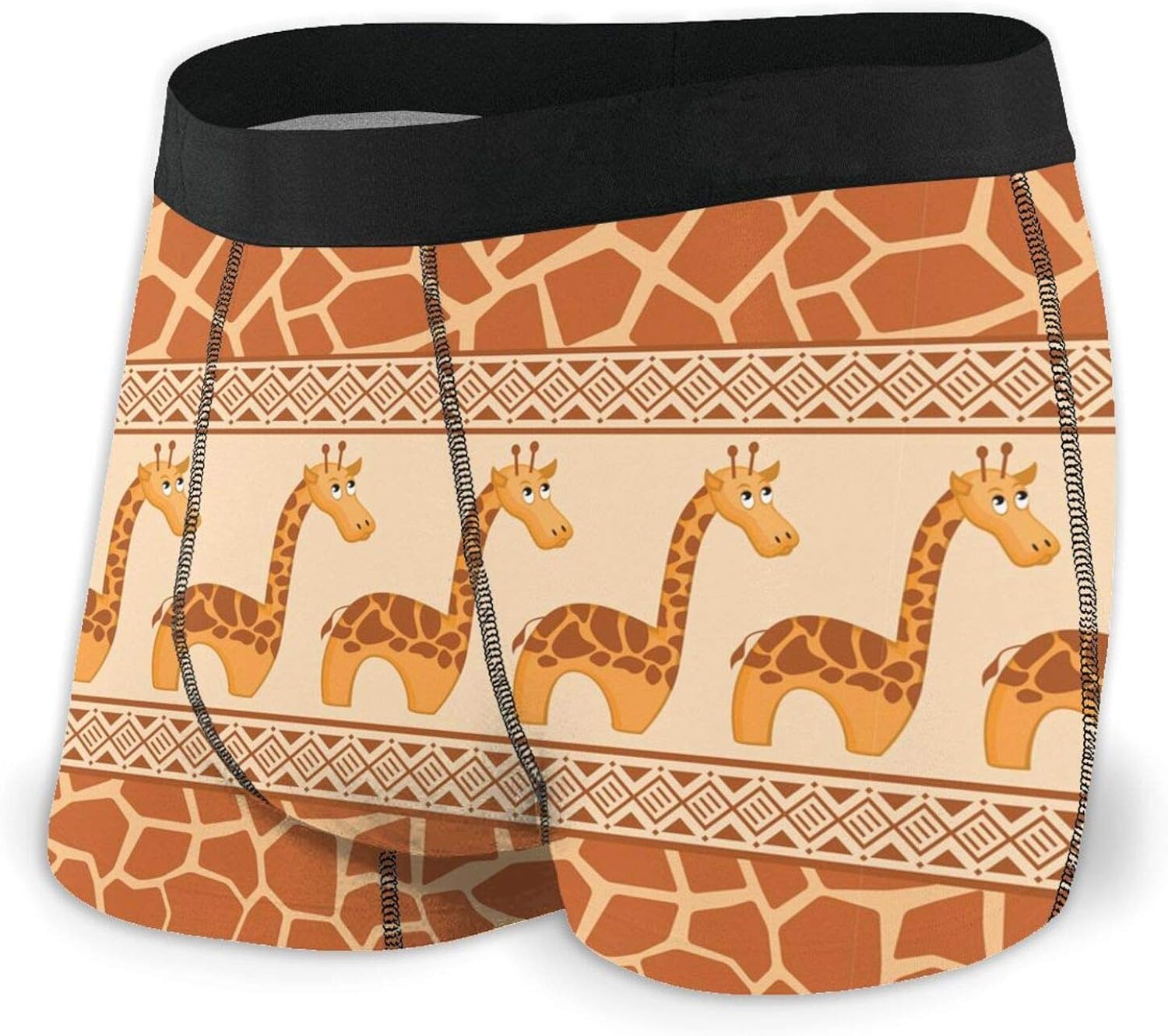 Giraffe Animal Retro Men'S Underwear Boxer Briefs Lightweight Briefs