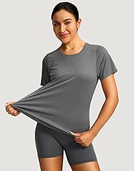 Women's Short Sleeve Workout Shirts Breathable UPF