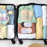LOPHE Reusable Bamboo Charcoal Makeup Remover Pads 24 Pcs with Mesh Bag view 7