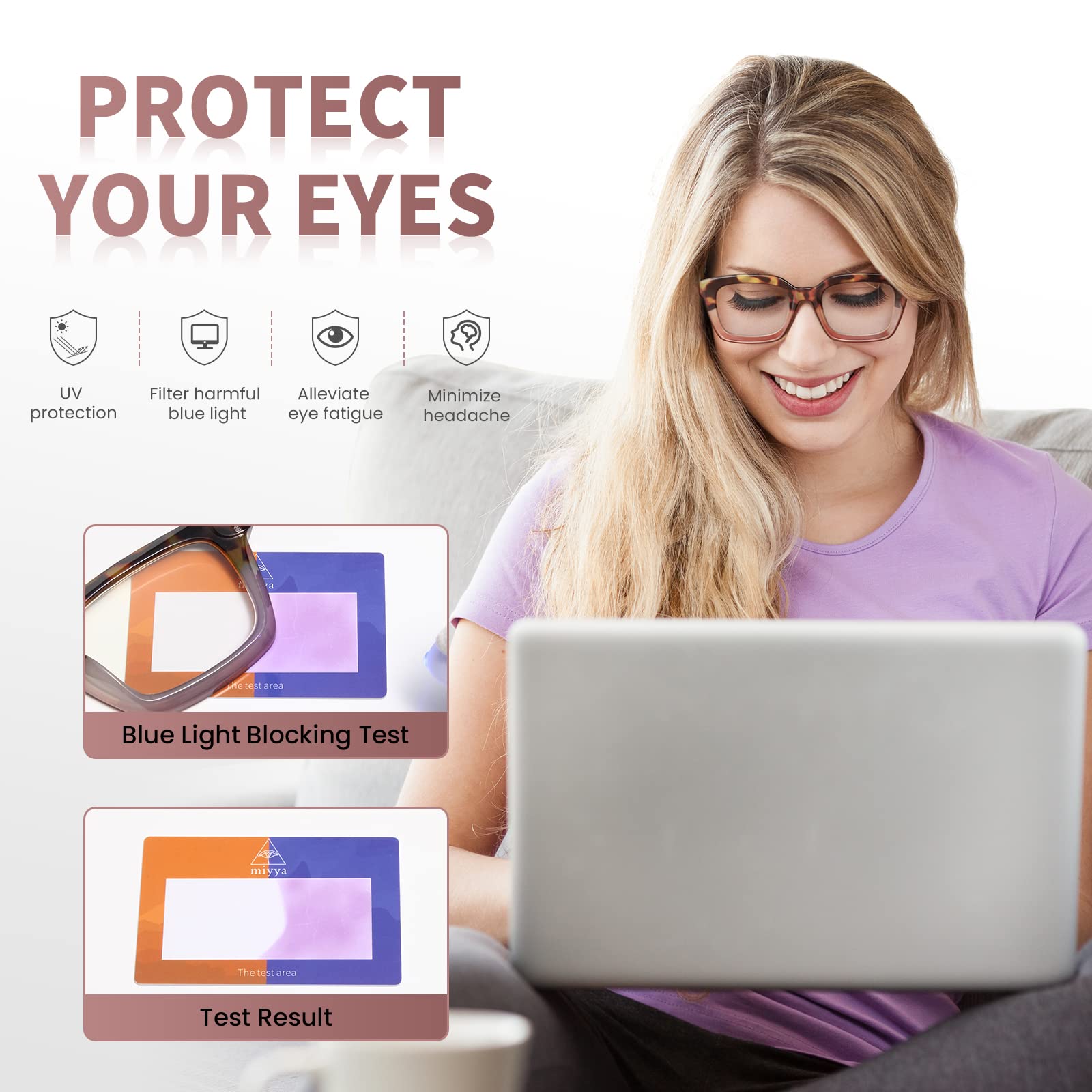 miyya Fashion Reading Glasses for Women,Oprah Style