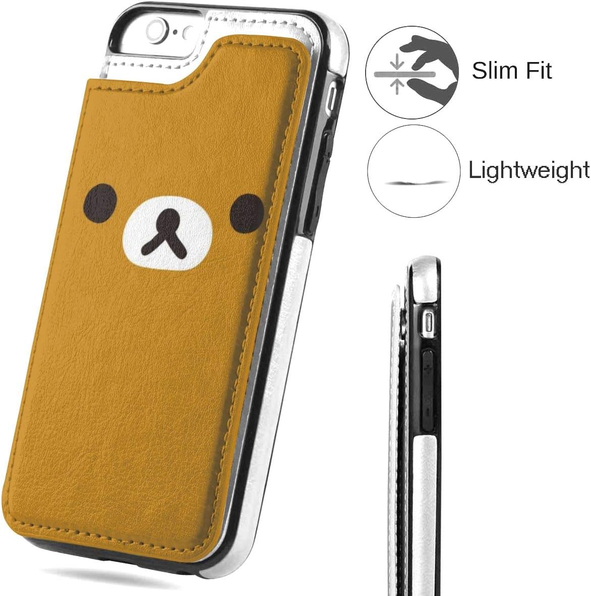 Amazon Co Jp リラックマ Iphone Se ケース 第2世代 Iphone8 Iphone7 カード収納 手帳型 背面 レザーケース Icカード収納 軽量 スタンド機能 耐衝撃 滑り防止 高級puレザー 多機能スマホケース 携帯カバー 家電 カメラ