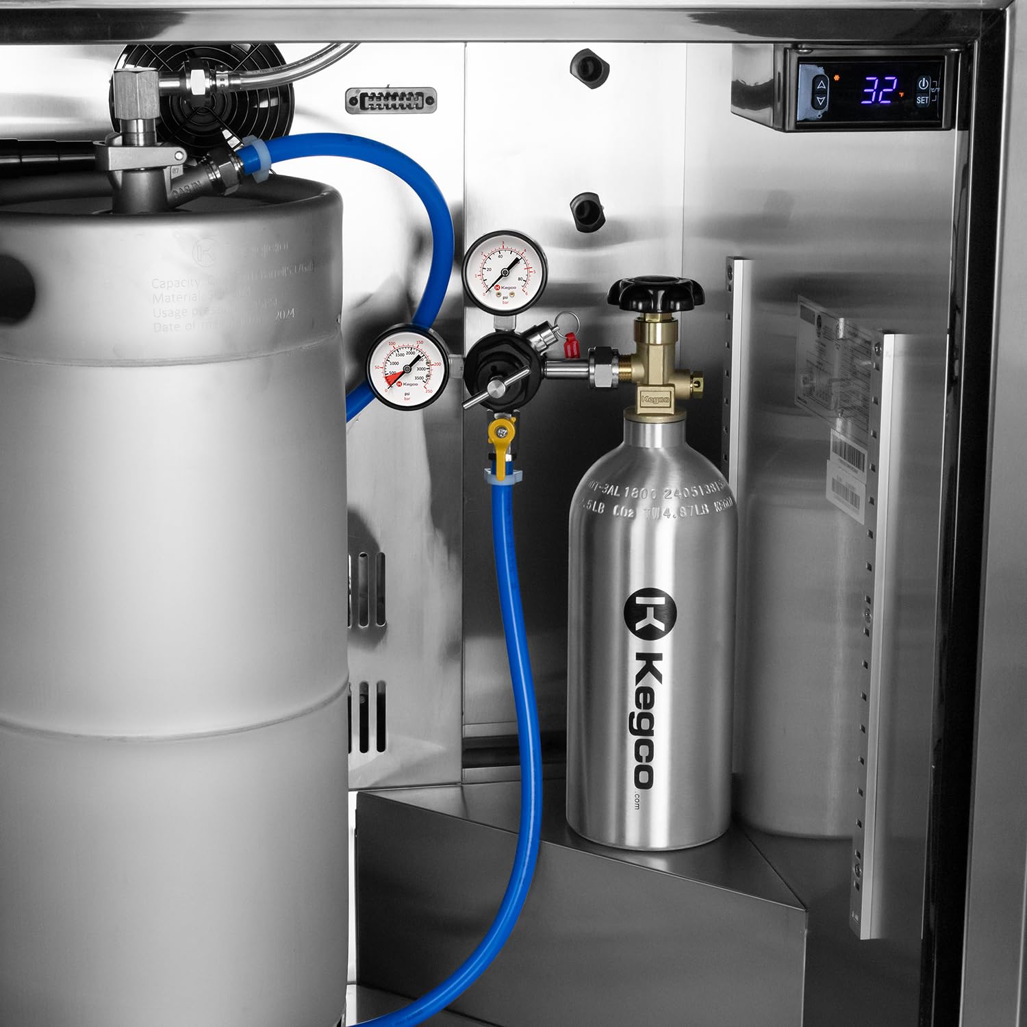 Kegco 2.5 lb. Aluminum Tank Co2 Cylinder