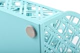 EXERZ Desk Organiser Turquoise 7 Compartment Mesh Caddy with Drawer view 6