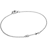 jewelleryboxFine Light Sterling Silver 7 Inch Arrow Bracelet with Lobster Clasp