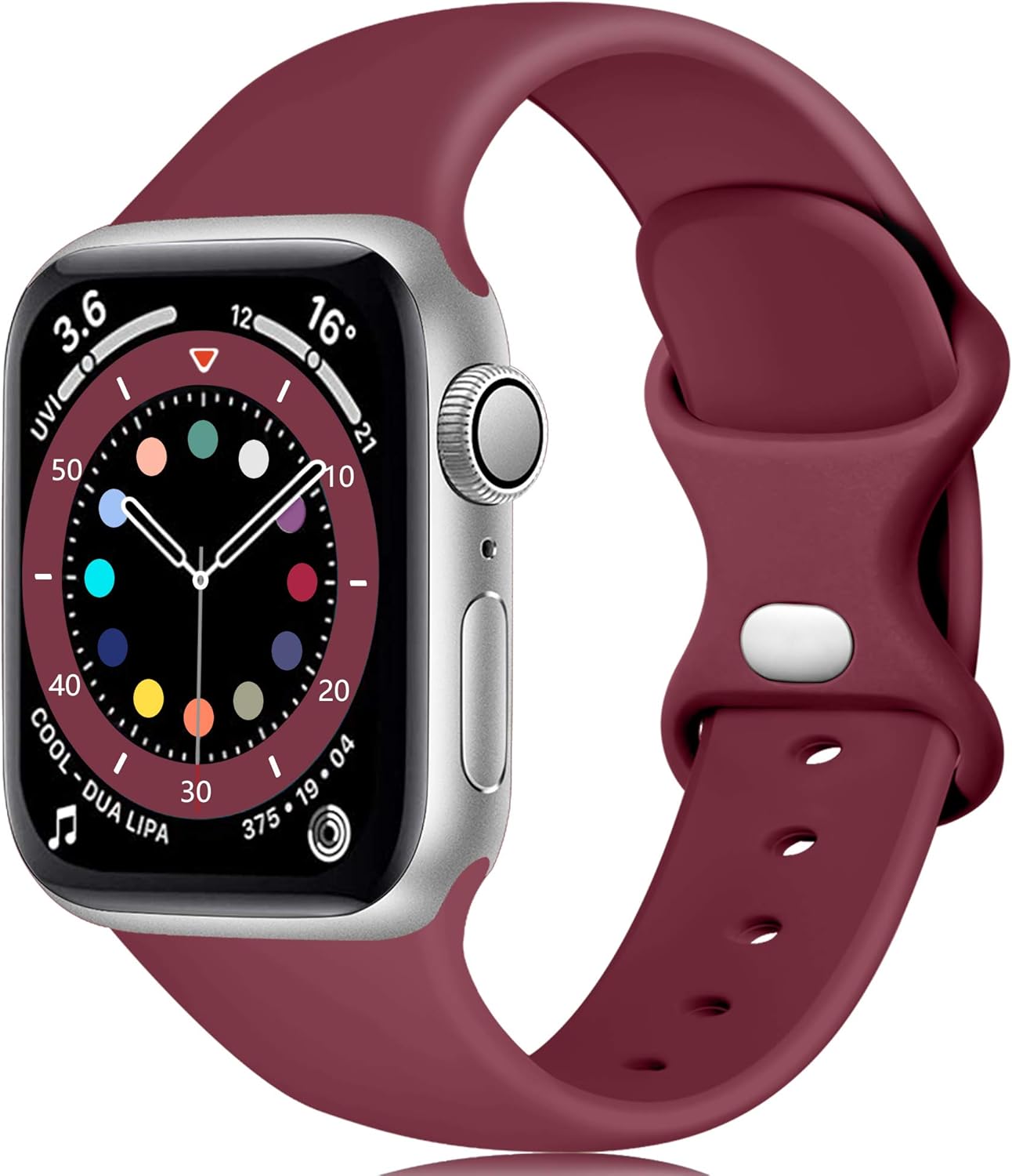 Epova Silicone Strap Compatible with Apple Watch Strap 40mm 38mm 41mm 42mm