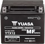 Yuasa YTX12 12V 180CCA Maintenance Free AGM Motorcycle Battery view 2