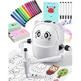 Drawing Robot for Kids, Learn to Draw Step-by-Step, Screen-Free Toy | Montessori Learning Toy; Guided Drawing Cards; Interactive Educational Toy; Christmas &amp; Birthday Gift for Boys Girls Ages 3-9
