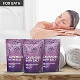 AROMATIKA Bath Sea Salt Lavender 3x1000g Natural Essential Oil Sleep Stress view 3