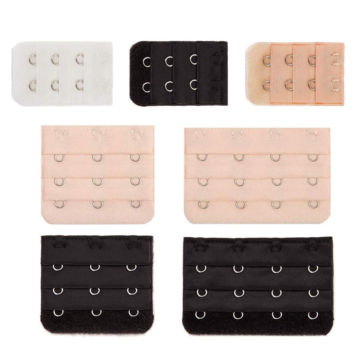 7pcsMultiSize Lady’S Bra Extender Band Breathing Room Soft