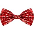 PAFUWEI Men's Pre-Tied Bow Tie, Tux Bowtie Solid Color Neck Bow Ties Adjustable Length Formal Satin Bow Tie for Wedding Party
