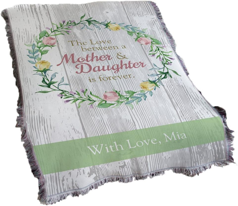 personalized mother throw blanket