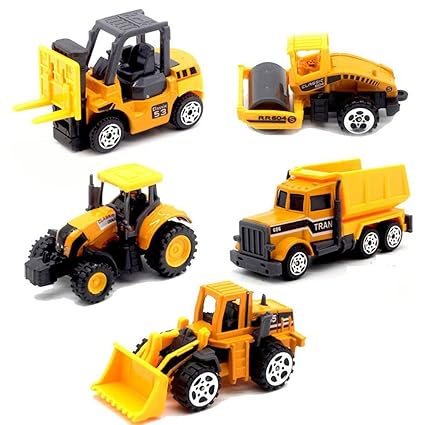 Baby Gear Baby Gyms & Play Mats Adventure Force Mini Die-cast Construction Vehicles Set With Bonus Fire Truck