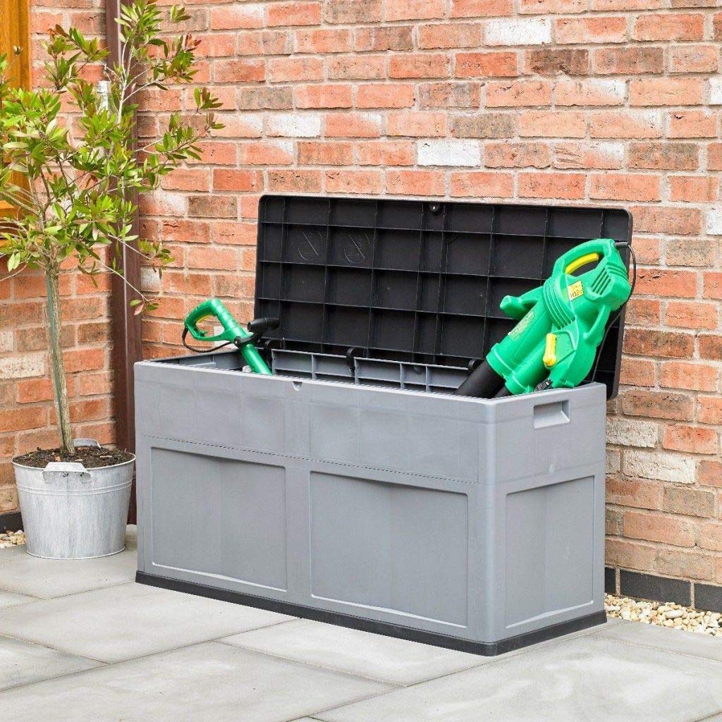 Kingfisher Large 320 Litre Plastic Indoor/Outdoor Garden Storage Chest