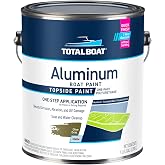 TotalBoat Aluminum Boat Marine Topside Paint - Olive Drab Gallon | Durable Marine-Grade Paint for Aluminum &amp; Galvanized Steel; Canoes, Pontoons, Jon Boats, Trailers &amp; More; No Primer Needed