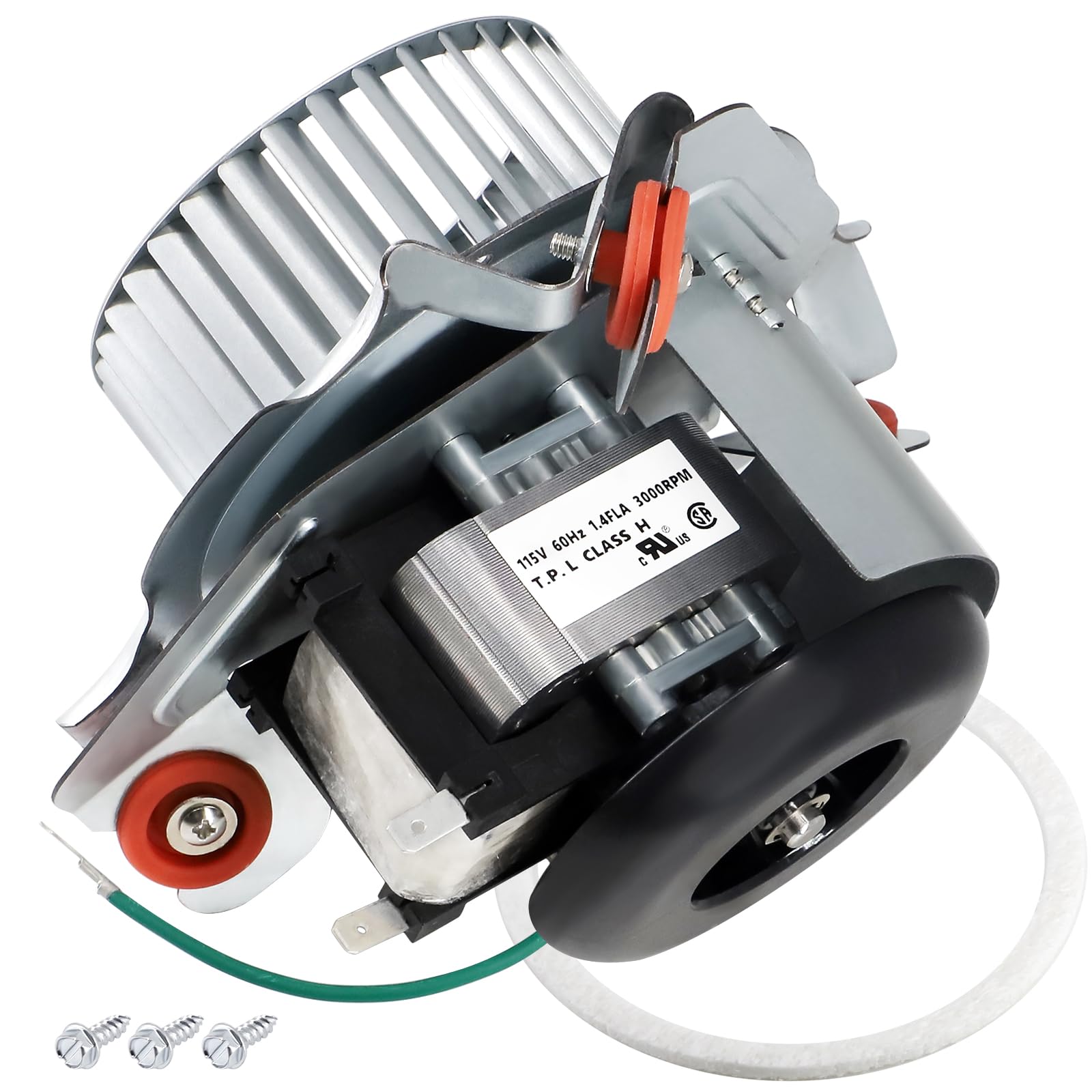 Photo 1 of Hiorucet J238-112-11202 HC21ZE122A Inducer Motor Assembly for Jakel, Carrier, Payne, Bryant Furnace, HC21ZS122 Draft Inducer Motor and Blower Wheel Assembly Kits for Jakel Inc Fan J238-112-11202.