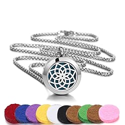 Aromatherapy Essential Oil Diffuser Necklace Tree