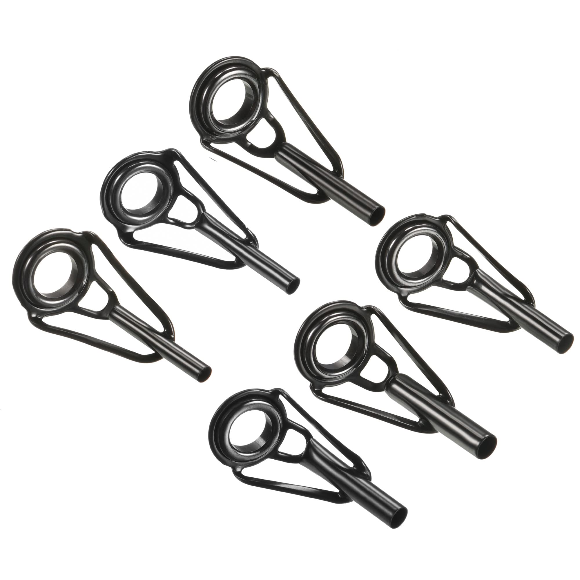 PATIKIL 1.8-2.8mm Tube Dia Fishing Rod Tips Repair Kit, 30 Pack Stainless Steel Black Ring Guide for Saltwater Freshwater Fishing