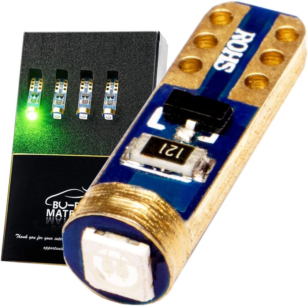Amazon ぶーぶーマテリアル T5 Led グリーン 緑 全7色 安定性能 メーター球 ランプ バルブ 12v 広範囲照射 無極性 T7 互換 5個 メーター パネル球 車 バイク
