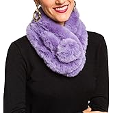 Fur Collar Scarf for Women Faux Fur Scarves Neck Shrug for Spring Fall Winter Coat Dress