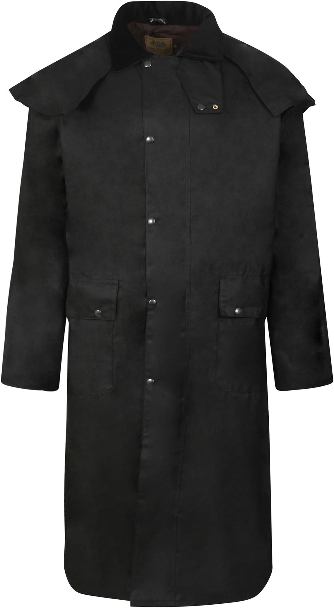 Fenside Country Clothing Long Wax Waxed Stockmans Riding Coat Jacket Unisex Double Fold Way Waterproof