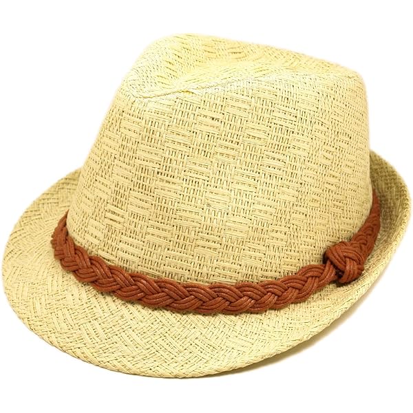 Ruggine Straw Hat – Classic Summer Fedora – Natural Straw w/ Striped Band ruggine | Accessories | Ruggine Straw Fedora Summer Hat  main image 3