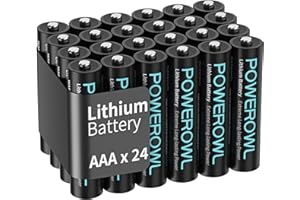 POWEROWL Lithium Batteries AAA High Capacity Long Lasting, 1.5V Triple A Battery for High-Tech Devices - 24 Pack Non-Rechargeable