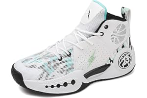 Bawcud Kids Basketball Shoes Boys Girls High Top Sneakers Comfy Breathable Outdoor Cushioning Athletic Shoes for Training Running